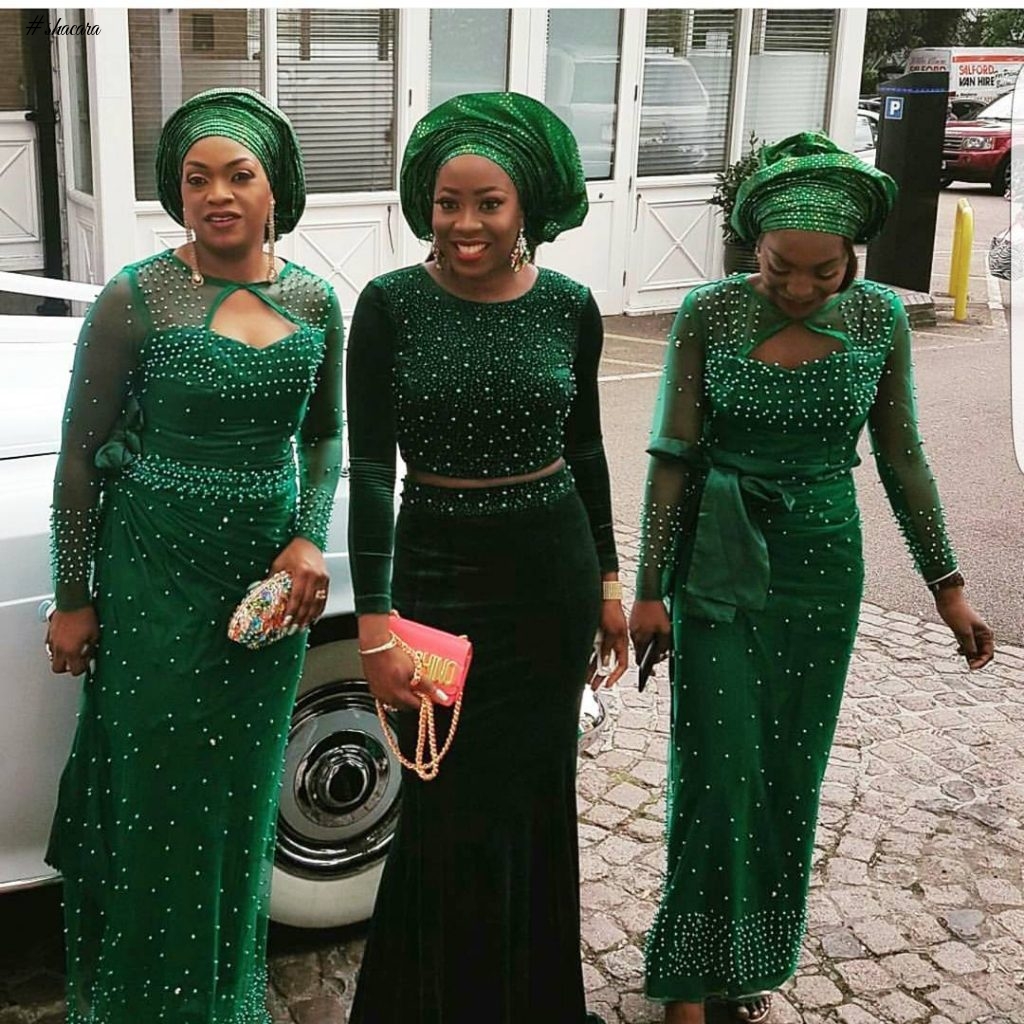 GREEN ASO EBI STYLES