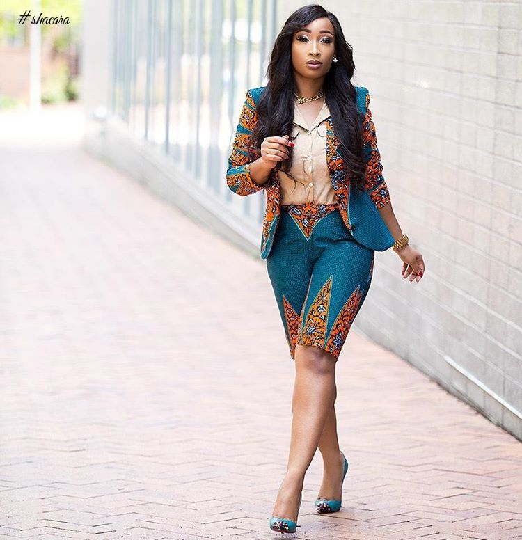 FABULOUS ANKARA BUM SHORTS FASHIONISTAS ARE ROCKING THESE DAYS