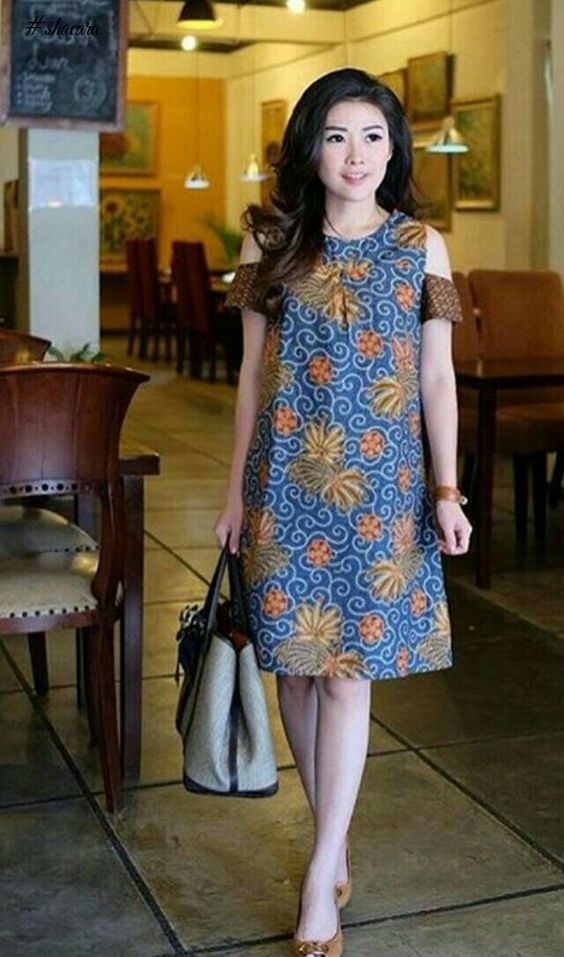 SHOW OFF THOSE AMAZING SHOULDERS IN THESE COLD SHOULDER ANKARA DRESSES