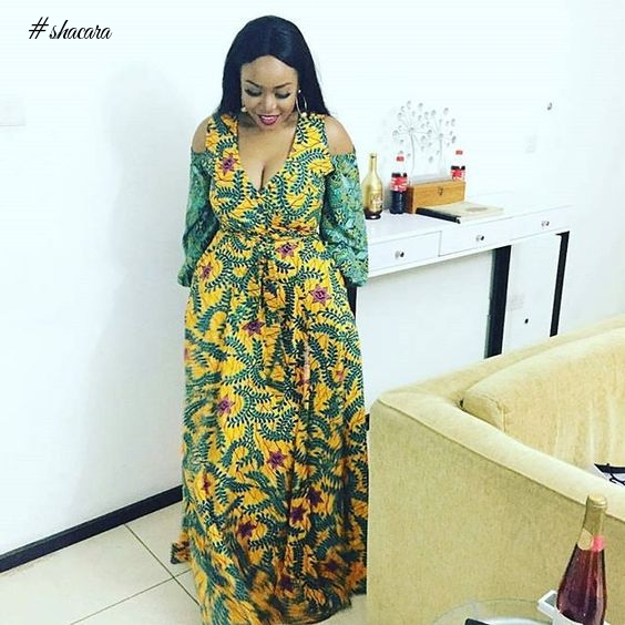 SHOW OFF THOSE AMAZING SHOULDERS IN THESE COLD SHOULDER ANKARA DRESSES