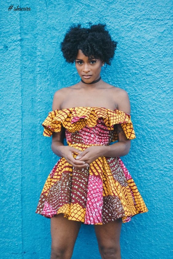SHOW OFF THOSE AMAZING SHOULDERS IN THESE COLD SHOULDER ANKARA DRESSES