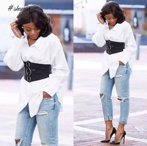 Fabulous White On Denim Looks You Can Try This Month