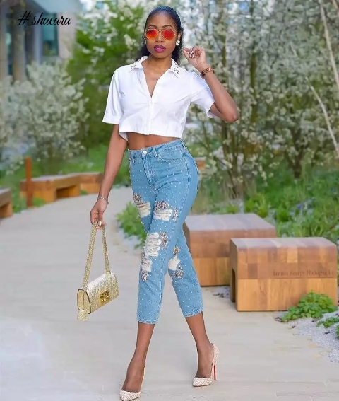 Fabulous White On Denim Looks You Can Try This Month