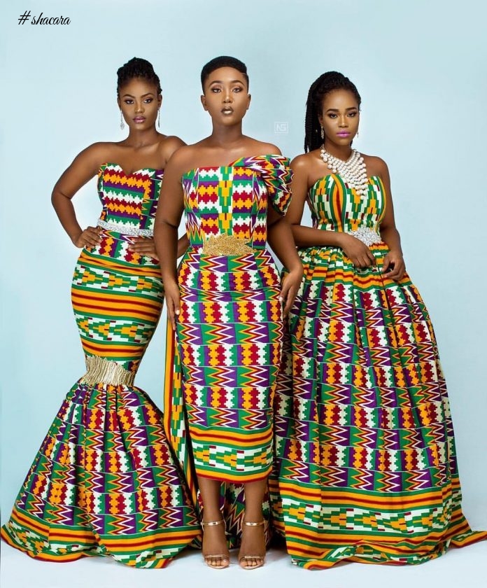 See These Amazing Kente Outfits By Ace Ghanaian Designer Afriken By Nana