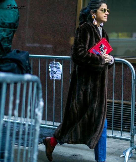 Fur Street Styles From New York Fashion Week 2017