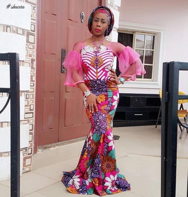 STUNNING AND STYLISH ANKARA AND LACE MIX OUTFITS FOR THE WEEKEND
