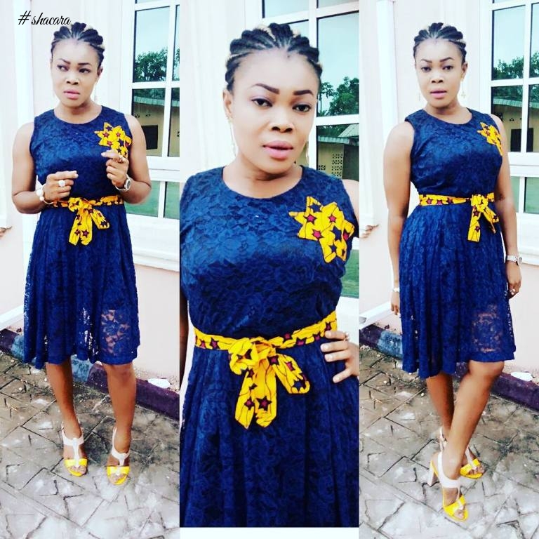 STUNNING AND STYLISH ANKARA AND LACE MIX OUTFITS FOR THE WEEKEND