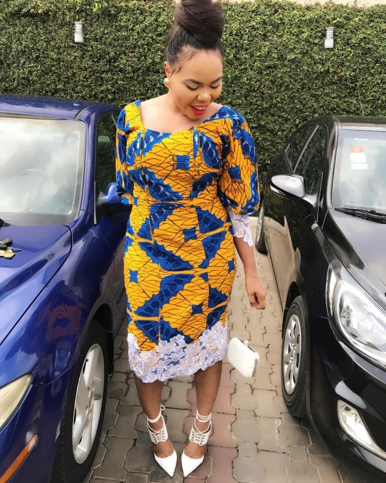 STUNNING AND STYLISH ANKARA AND LACE MIX OUTFITS FOR THE WEEKEND