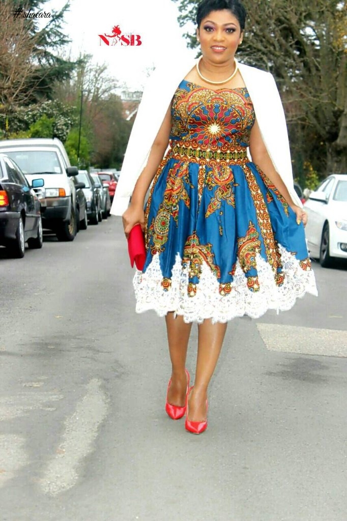 STUNNING AND STYLISH ANKARA AND LACE MIX OUTFITS FOR THE WEEKEND