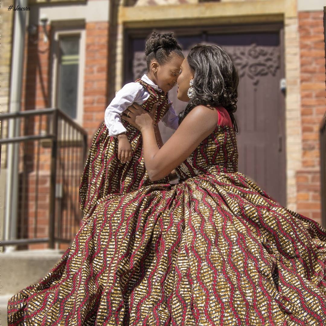 STYLISH ANKARA PARENT TWINNING