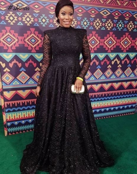 First Photos! Stephanie Linus, Bimbo Akintola, Somkele Idhalama At The #AMAA2017
