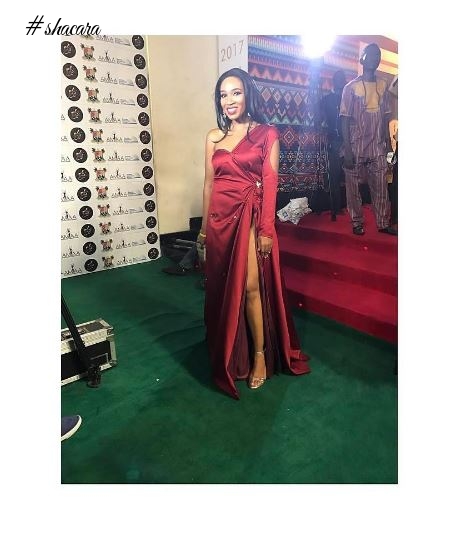 First Photos! Stephanie Linus, Bimbo Akintola, Somkele Idhalama At The #AMAA2017