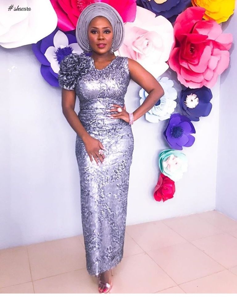 BEAUTIFUL ASOEBI STYLES FROM TOKE MAKINWA’S SISTER’S WEDDING