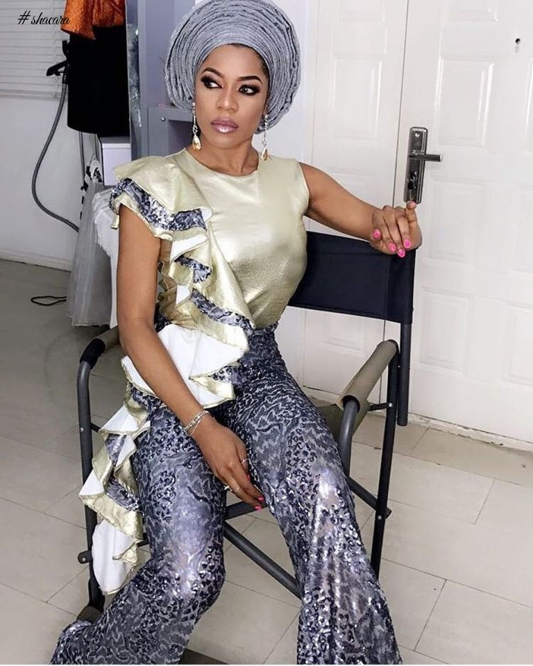 BEAUTIFUL ASOEBI STYLES FROM TOKE MAKINWA’S SISTER’S WEDDING