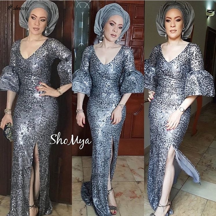 BEAUTIFUL ASOEBI STYLES FROM TOKE MAKINWA’S SISTER’S WEDDING