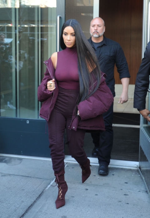 Kim Kardashian's Nipples Have Never Been More Free Than in This Sheer Top