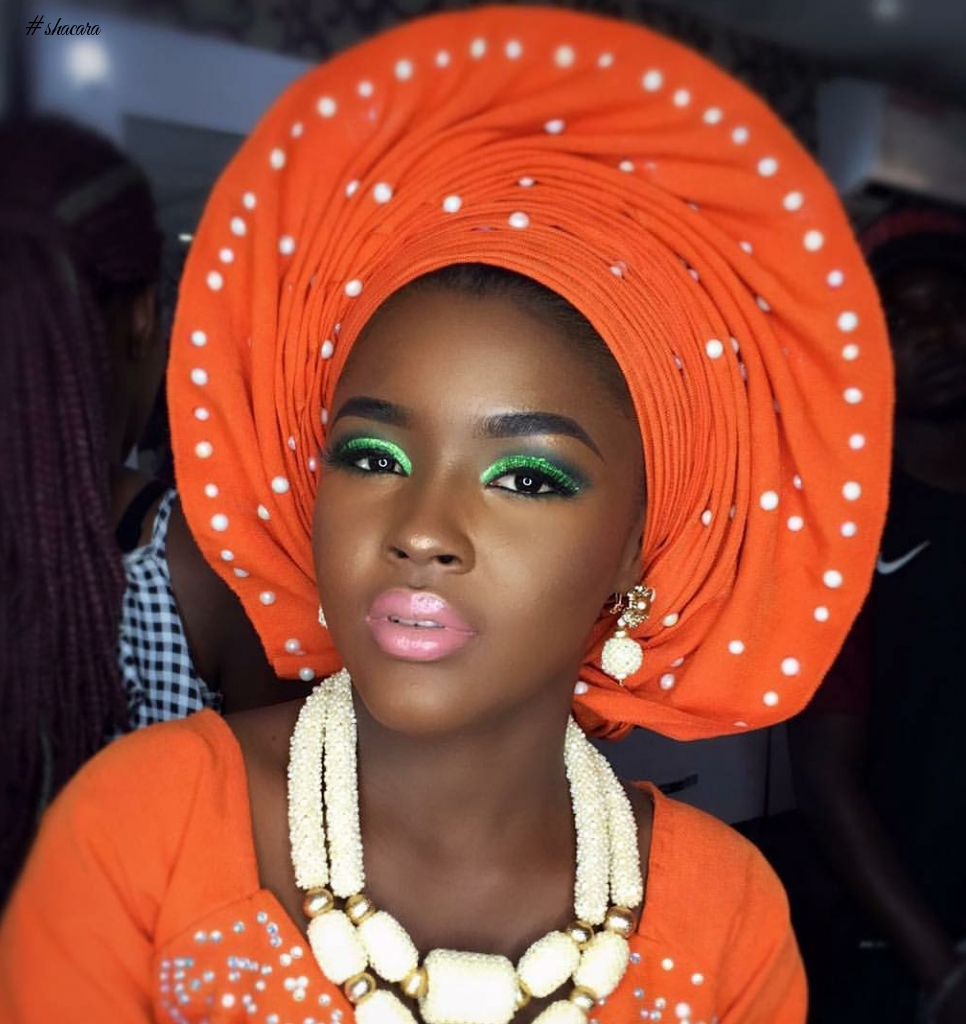 NEW GELE TREND; HAND FAN GELE STYLE