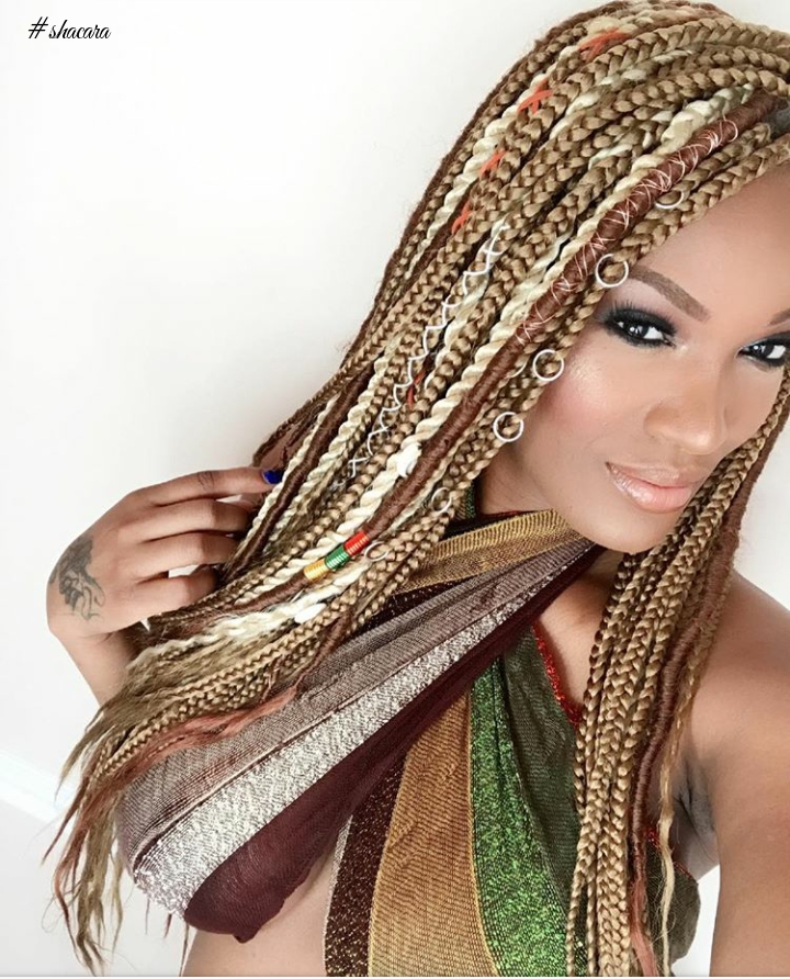 Accessories For Braids Are Getting Hotter: Check Out How These Ladies Are Gorgeously Slaying Them