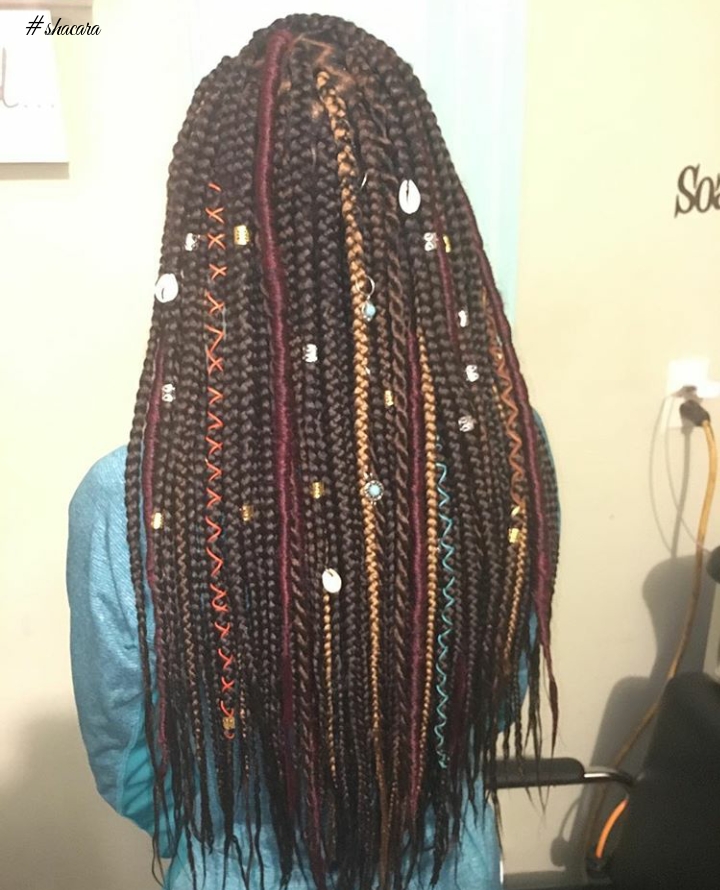Accessories For Braids Are Getting Hotter: Check Out How These Ladies Are Gorgeously Slaying Them