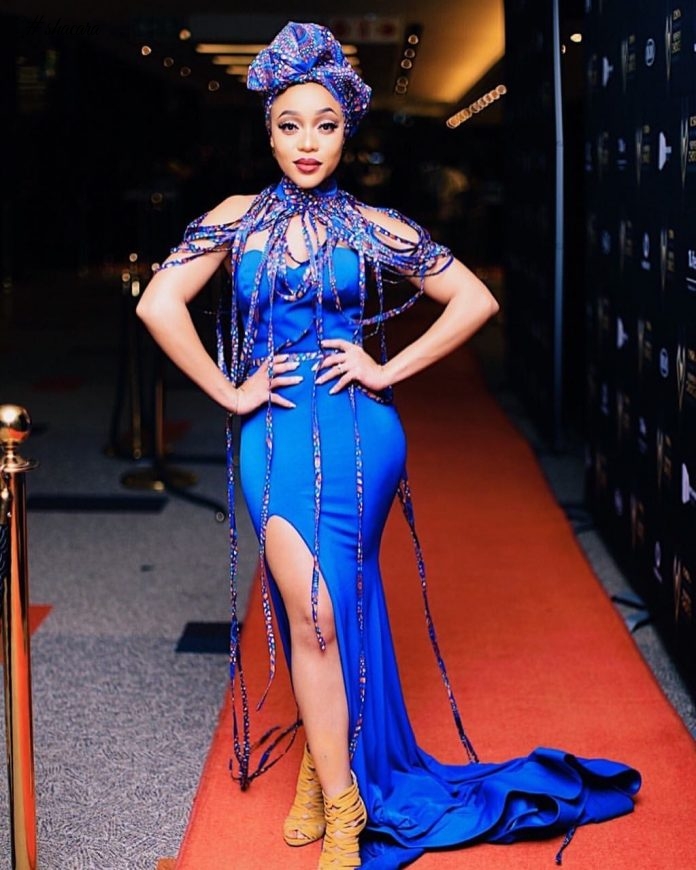Hot Shots: Thando Thabethe Takes On This Amazing Scalo Dress For A Ride, See This Images