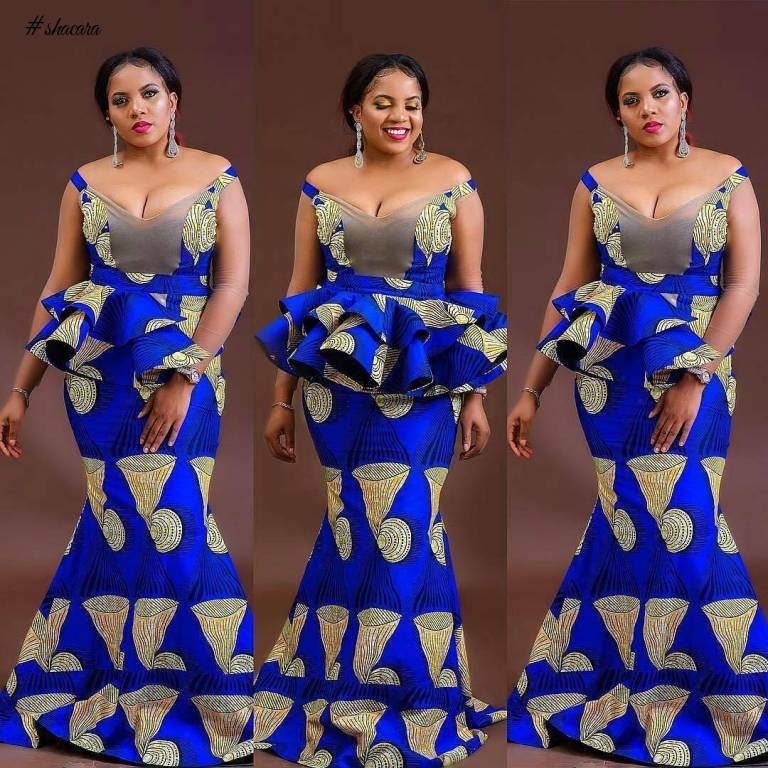 PEPLUM TOP AND SIX PIECES SKIRT, A BEAUTIFUL MATCH FOR EVERY LADY