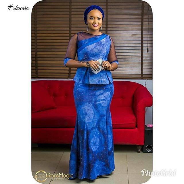 PEPLUM TOP AND SIX PIECES SKIRT, A BEAUTIFUL MATCH FOR EVERY LADY