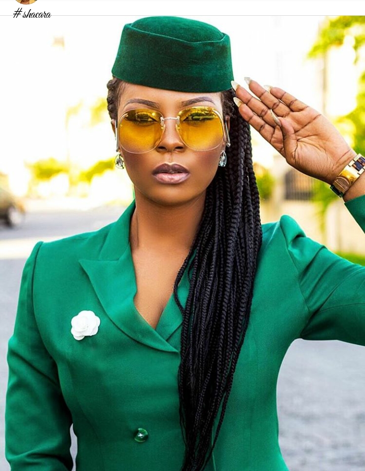 Check Out How Nigerians Are Serving White And Green Inspired Looks In Celebration Of Their Independence Day