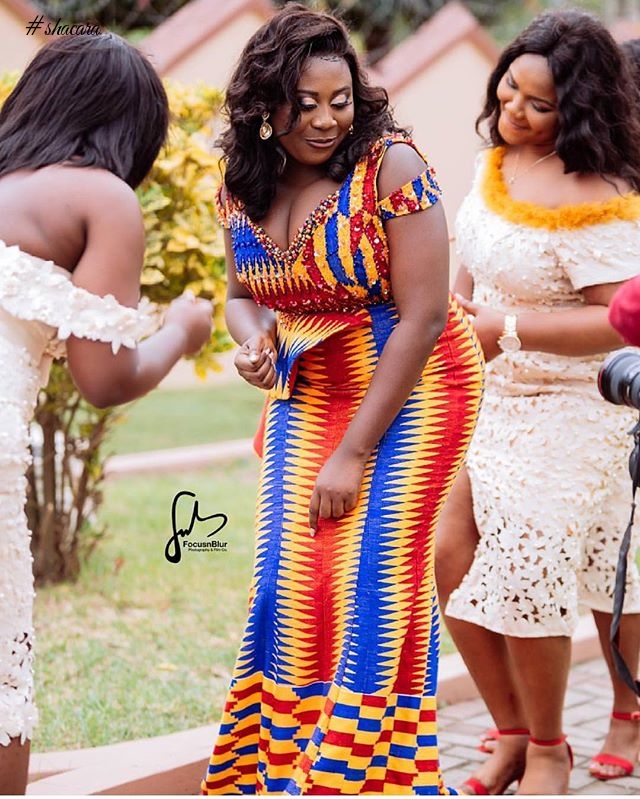 CREATIVE STYLING! GHANAIAN DIVAS MAKES THE KENTE MATERIAL LOOK SENSATIONAL