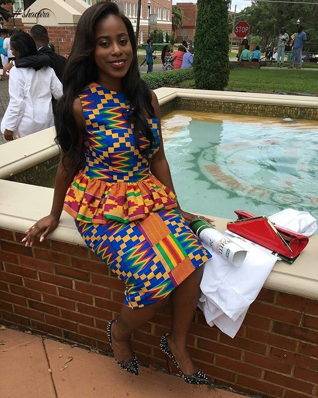 CREATIVE STYLING! GHANAIAN DIVAS MAKES THE KENTE MATERIAL LOOK SENSATIONAL