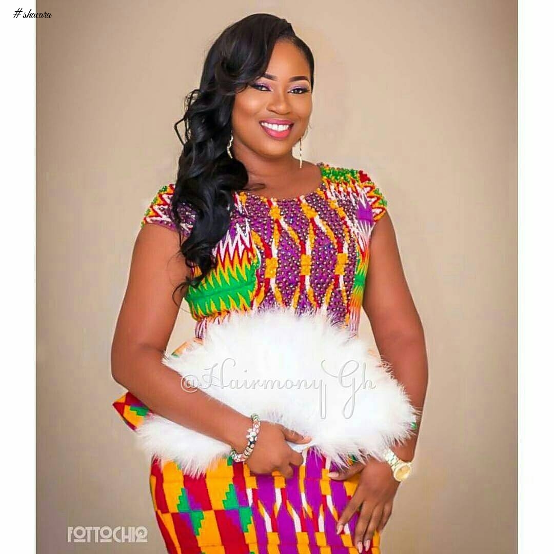 CREATIVE STYLING! GHANAIAN DIVAS MAKES THE KENTE MATERIAL LOOK SENSATIONAL
