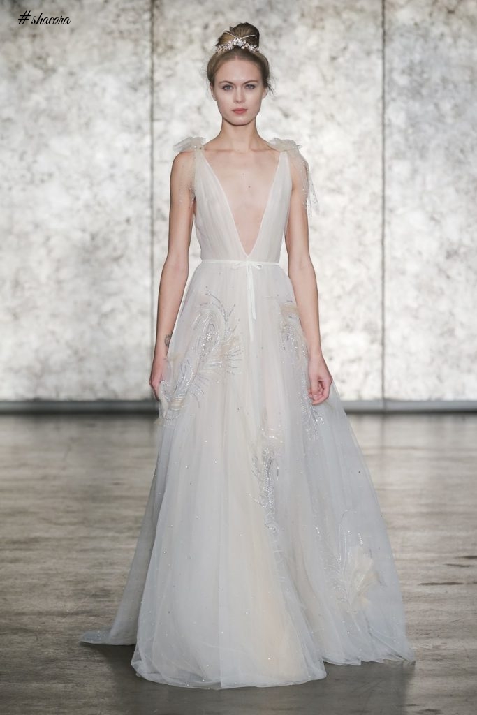 WEDDING DRESS TRENDS FROM BRIDAL FASHION WEEK FALL 2018