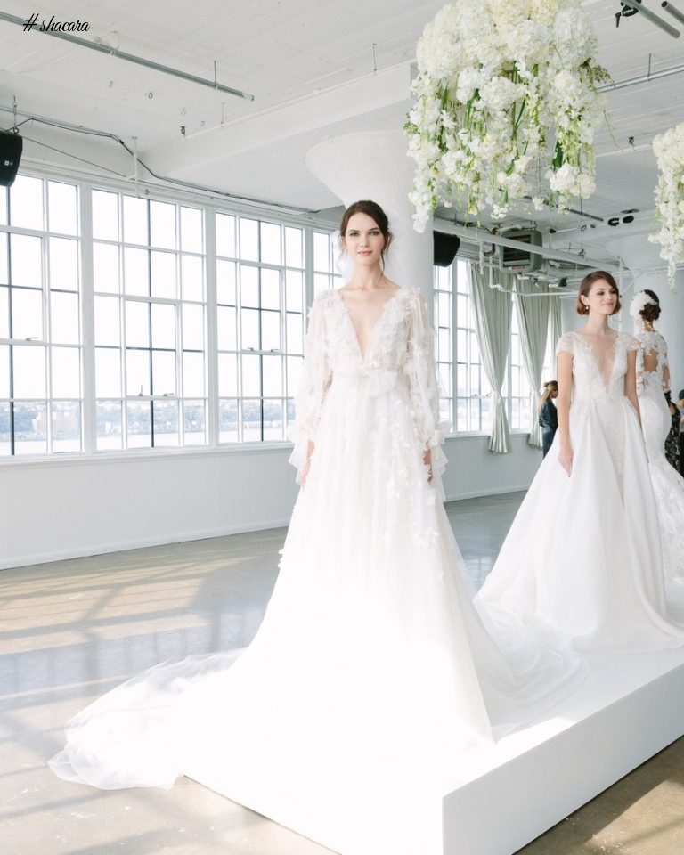 WEDDING DRESS TRENDS FROM BRIDAL FASHION WEEK FALL 2018