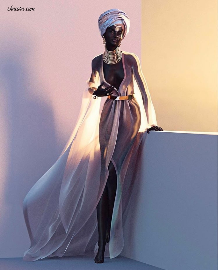 his Black Viral Model That Has The Internet Going Crazy On Whether She Is A Real Person?