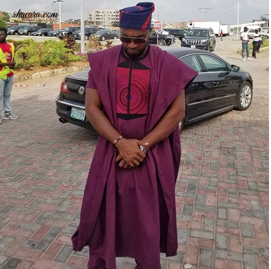 Demons Or Angels? Check Out The Hot Men At Banky W & Adesua Etomi’s Traditional Wedding