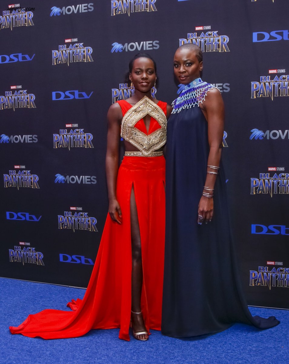 Lupita Nyong’o & Danai Gurira Bring Some Black Magic To The #BlackPanther South Africa Premiere