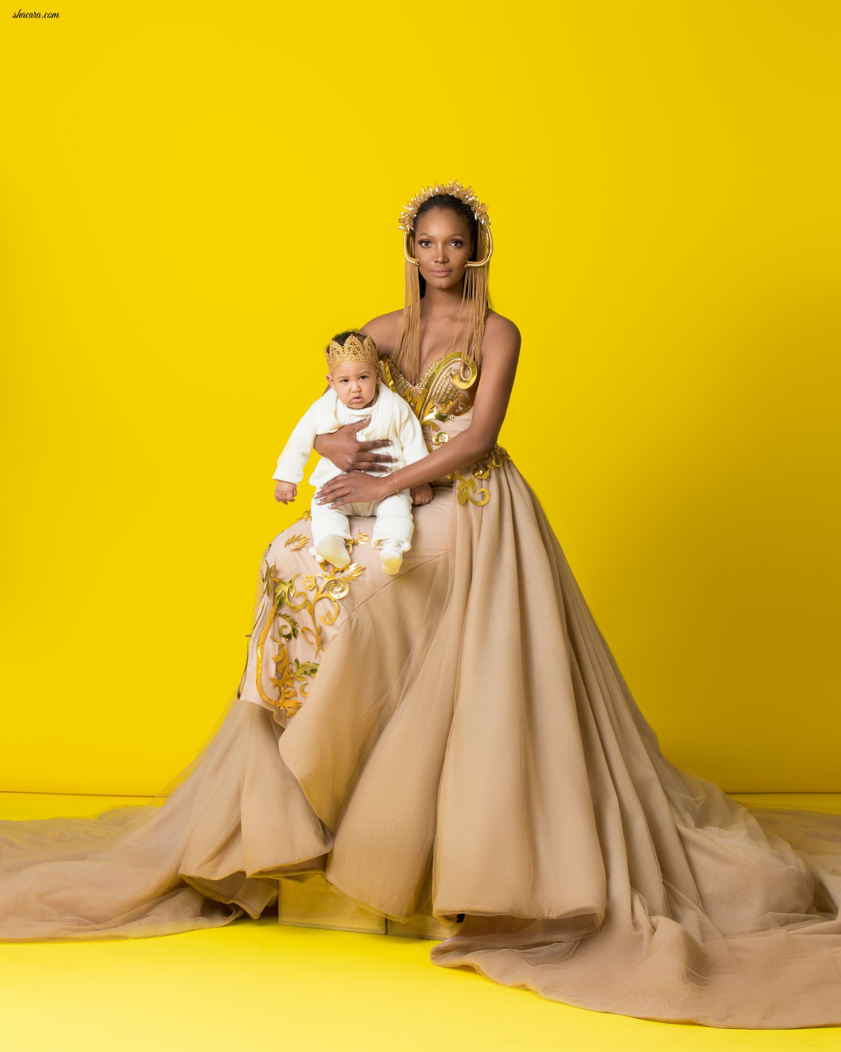 Tanzanian Supermodel Millen Magese & Son Prince Kario Cover Genevieve Magazine’s Latest Issue