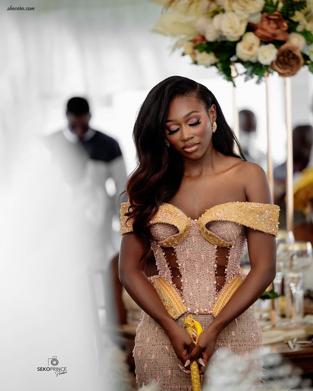 Check Out The Stunning Visuals From Vanessa Gyimah’s Enchanted Ghanaian Traditional Wedding