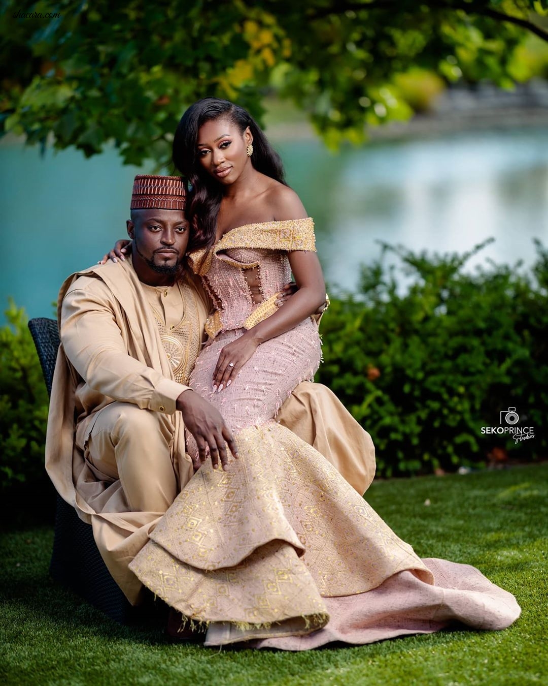 Check Out The Stunning Visuals From Vanessa Gyimah’s Enchanted Ghanaian Traditional Wedding