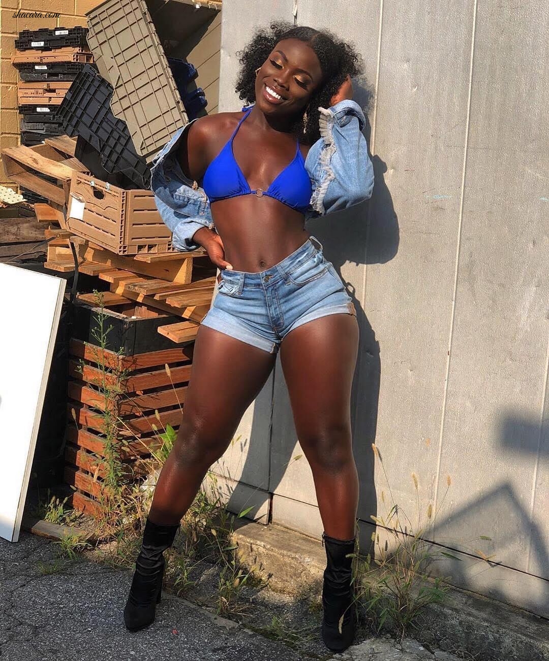 #BIKINIBAE: Meet The Stunning Guinean Model & USA Soldier Cire Serving Haute Swimwear