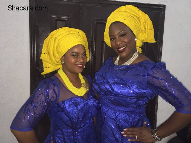 Blue and yellow Aso Ebi Styles