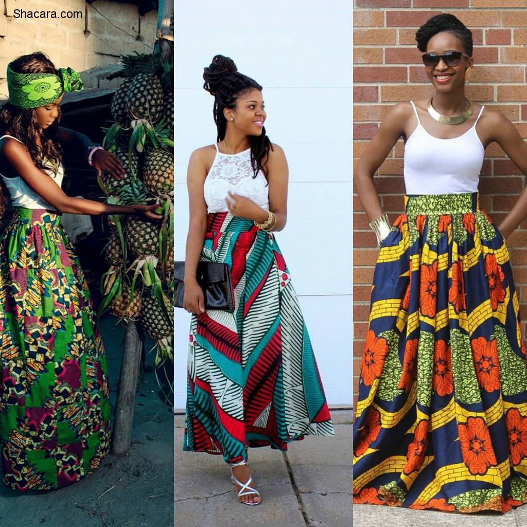SEE CREATIVE WAYS ON HOW TO STYLE ANKARA FLARE SKIRT