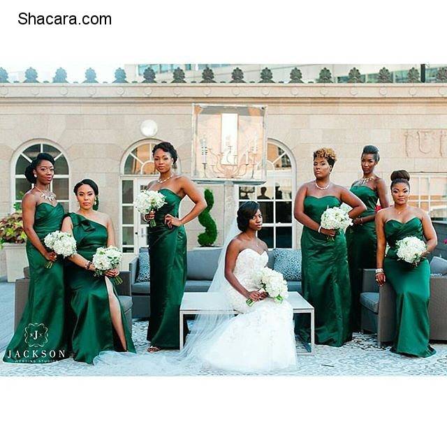 SPEAKING OF JAW-DROPPING BRIDAL TRAIN DRESSES, CHECK OUT THE COLLECTIONS OF BEAUTIFUL BRIDESMAIDS