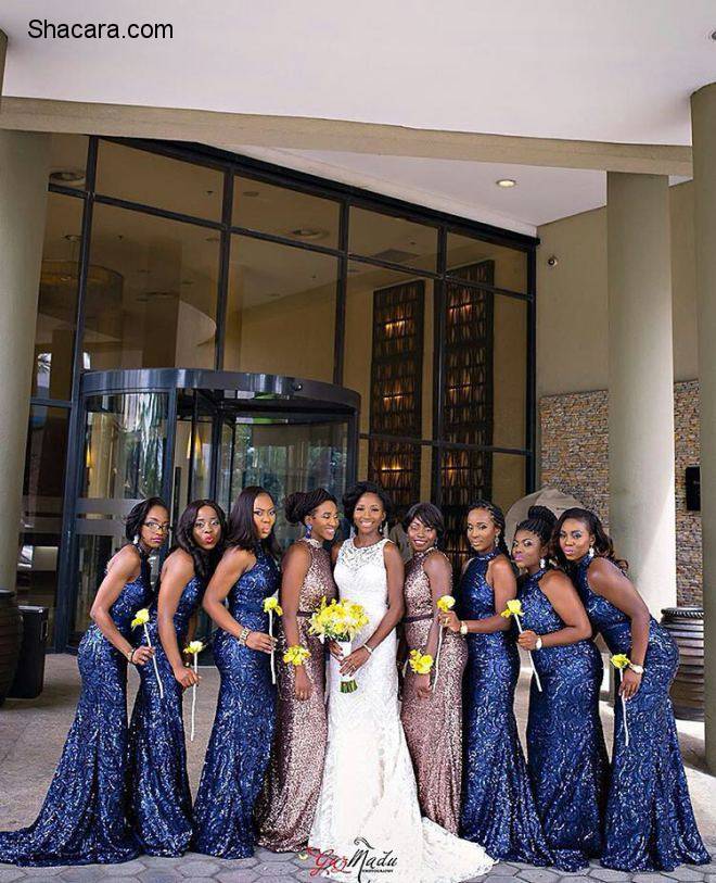 SPEAKING OF JAW-DROPPING BRIDAL TRAIN DRESSES, CHECK OUT THE COLLECTIONS OF BEAUTIFUL BRIDESMAIDS