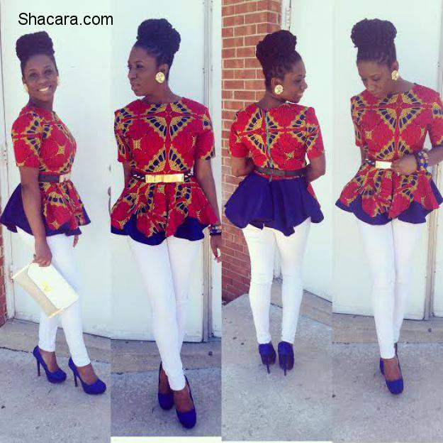 THE ANKARA PEPLUM TOP STYLES – A SUPER-STYLISH TIMELESS PIECES