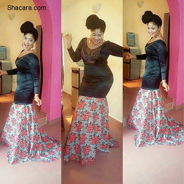 HEAD TURNING ANKARA STYLES FLOODED #MADAMSAJE 40TH ON STAGE PARTY.