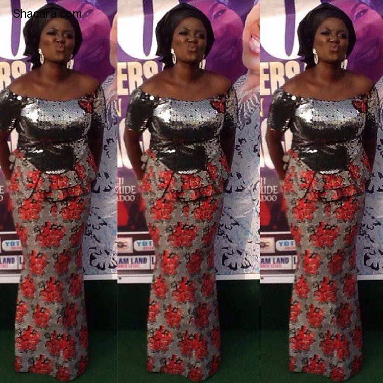 HEAD TURNING ANKARA STYLES FLOODED #MADAMSAJE 40TH ON STAGE PARTY.