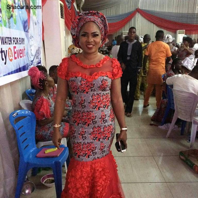 HEAD TURNING ANKARA STYLES FLOODED #MADAMSAJE 40TH ON STAGE PARTY.