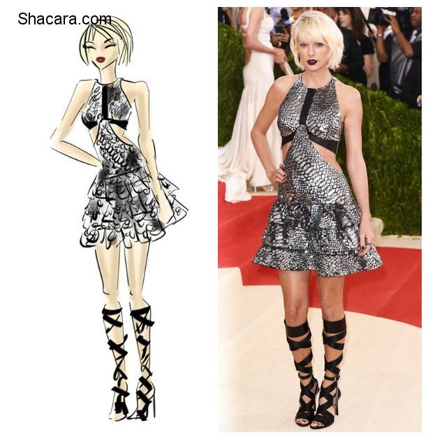 SEE ILLUSTRATIONS OF ALL YOUR FAVOURITE DRESSES AT THE MET GALA MANUS X MACHINA LOOKS ZOË SALDANA, RITA ORA, LUPITA NYONG’O AND MANY MORE