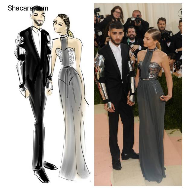 SEE ILLUSTRATIONS OF ALL YOUR FAVOURITE DRESSES AT THE MET GALA MANUS X MACHINA LOOKS ZOË SALDANA, RITA ORA, LUPITA NYONG’O AND MANY MORE