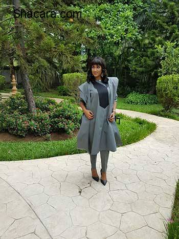 Juliet Ibrahim Joins The “Agbada” Gang! Check Out Her Weekend Look